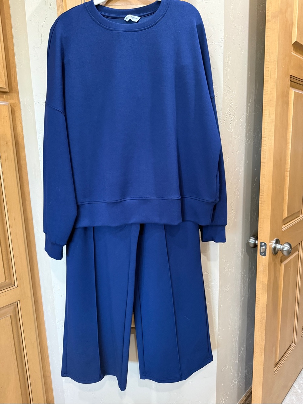 Women's Classy Navy Blue 2 Piece Set